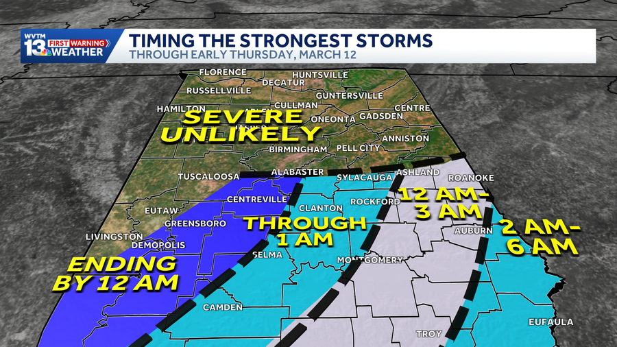 Alabama weather forecast: Severe storms possible