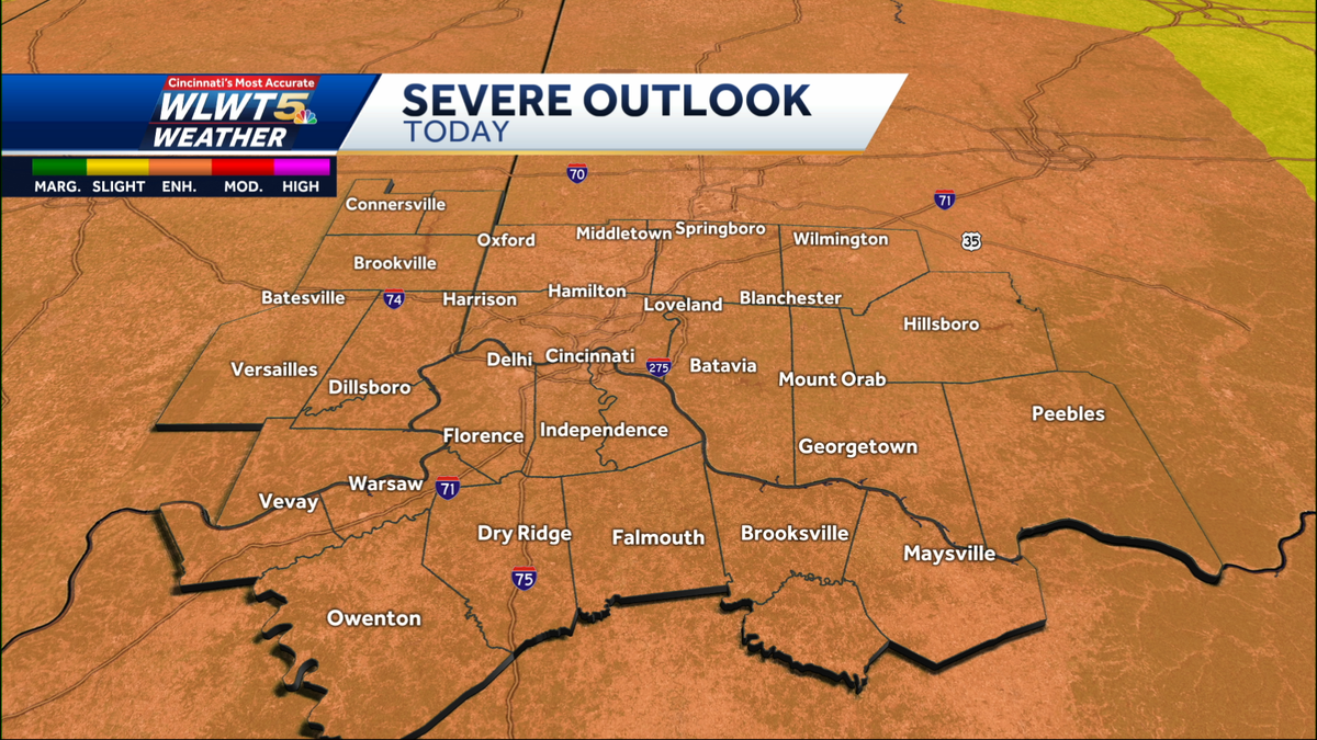 5 graphics explain what to know about Sunday severe storm threat