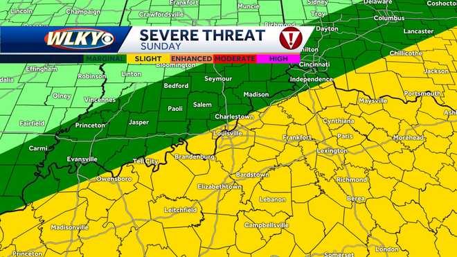 Severe Alert Day: More storms possible this weekend in Louisville
