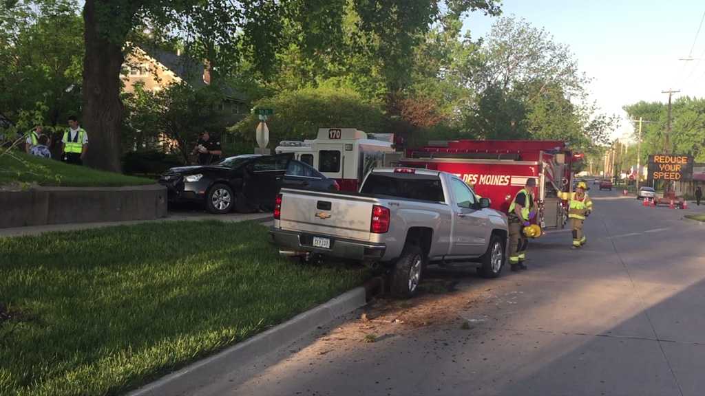 Crash Sends Vehicles Careening Onto Residential Sidewalk