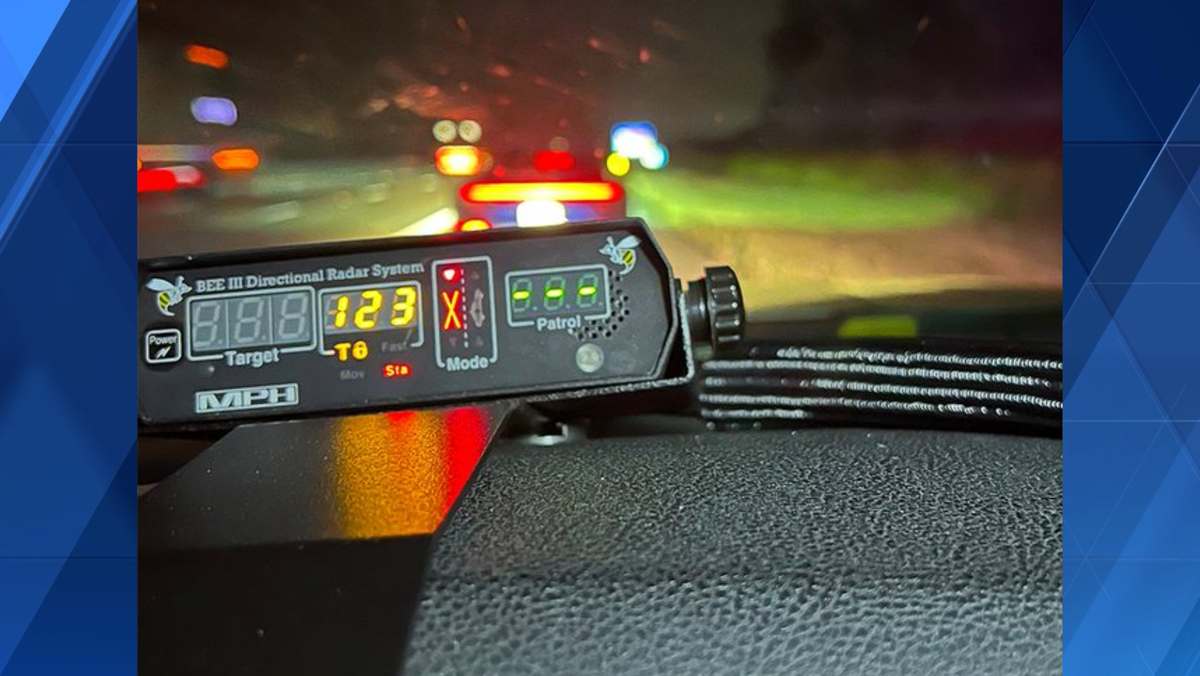 Ohio trooper cites driver for going 123 mph in a 65 mph zone on I-75