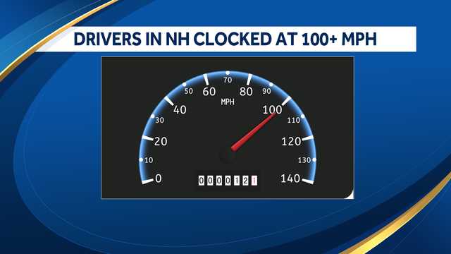 New Hampshire speeding crackdown: 4 drivers clocked at 100+ mph