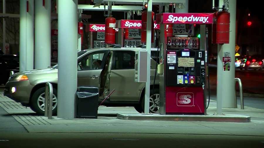 Speedway Gas Station gas pumps