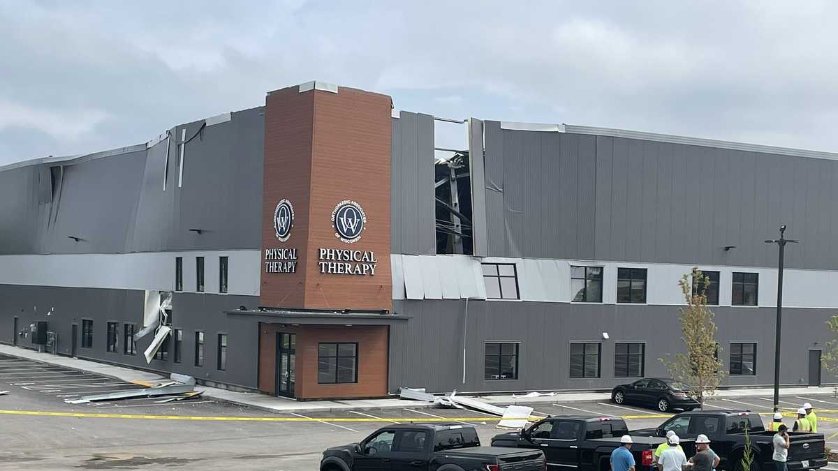 Heavy rain in area during New Berlin Sports Complex Roof Collapse