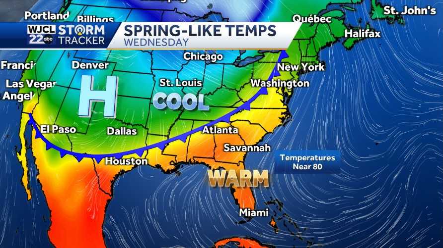 Temperatures heat up before rain arrives late this week