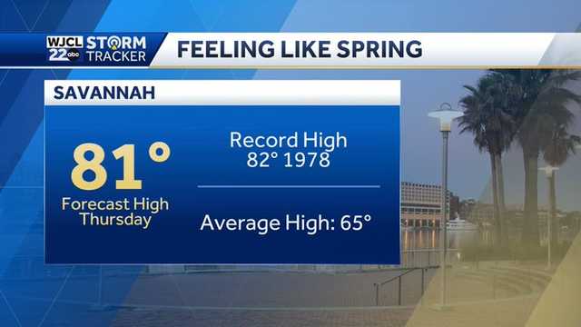 Savannah: Record warm December temperatures possible - Vimarsana News