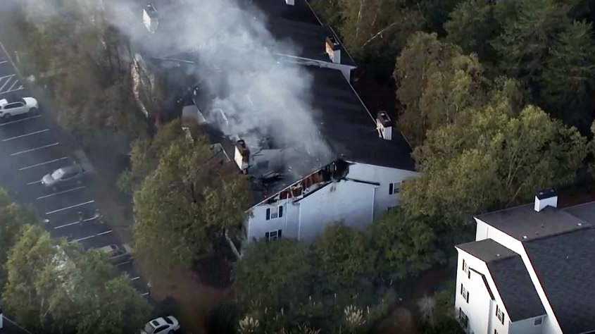 Dozens displaced after fire rips through apartment complex in ...
