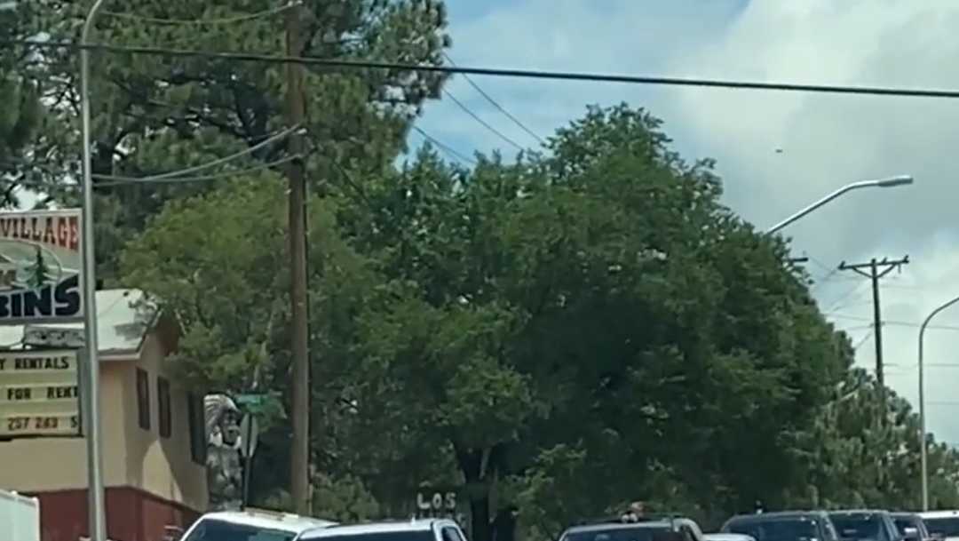 Holiday horsejam in Ruidoso