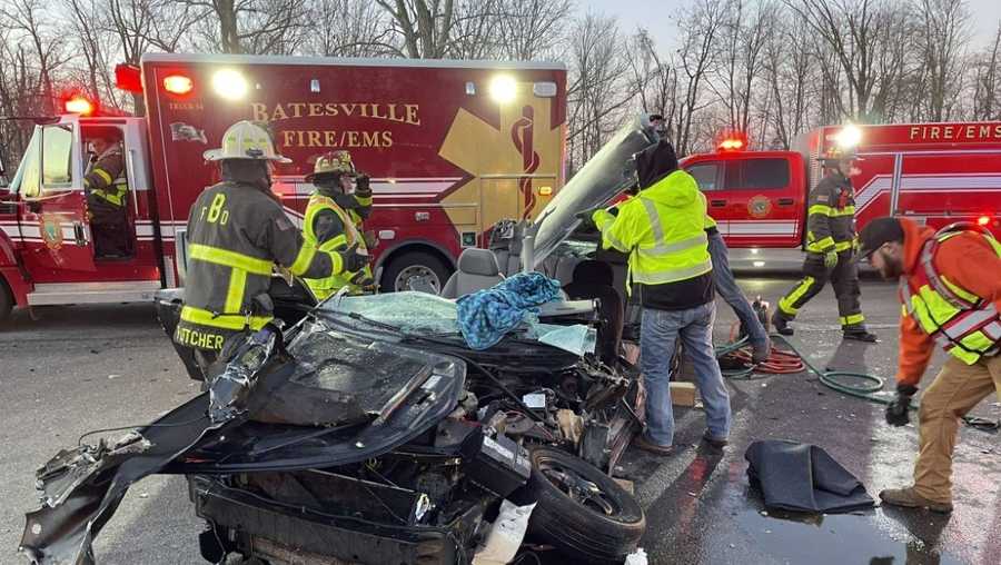 FD 1 injured in crash involving car, semitruck in Batesville