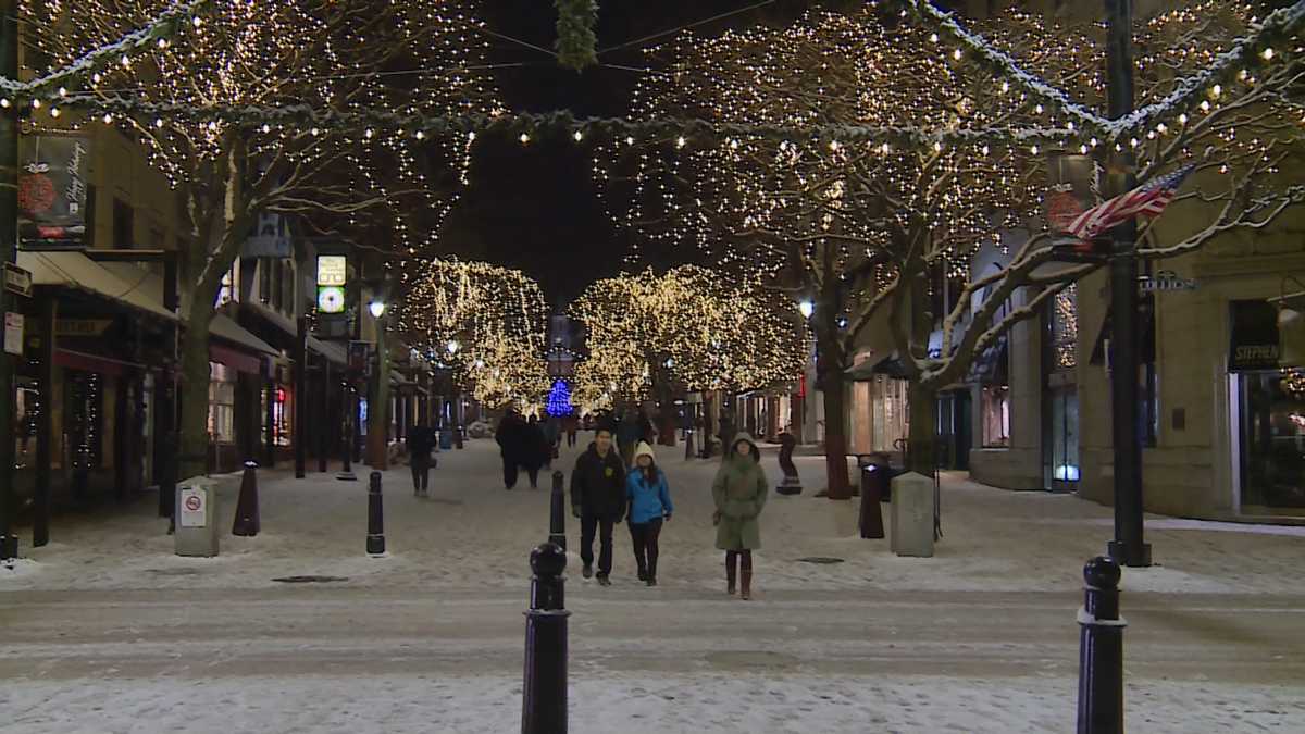 Residents celebrate unexpected white Christmas