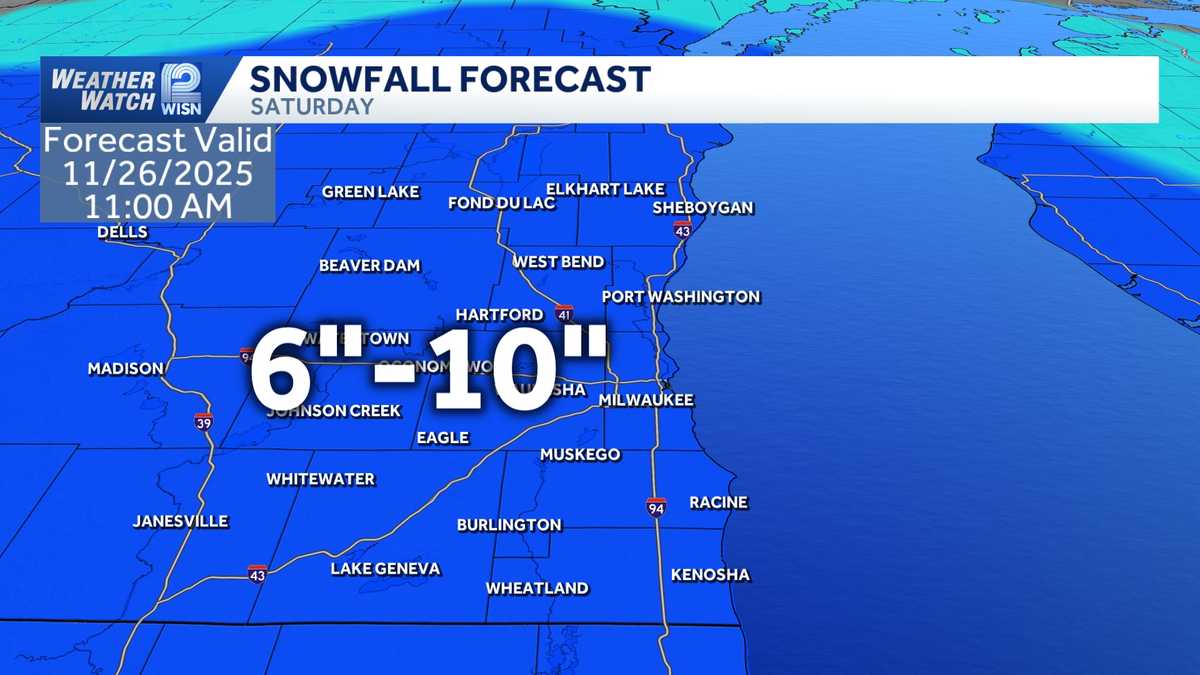 Tracking Saturday Winter Storm for SE Wisconsin
