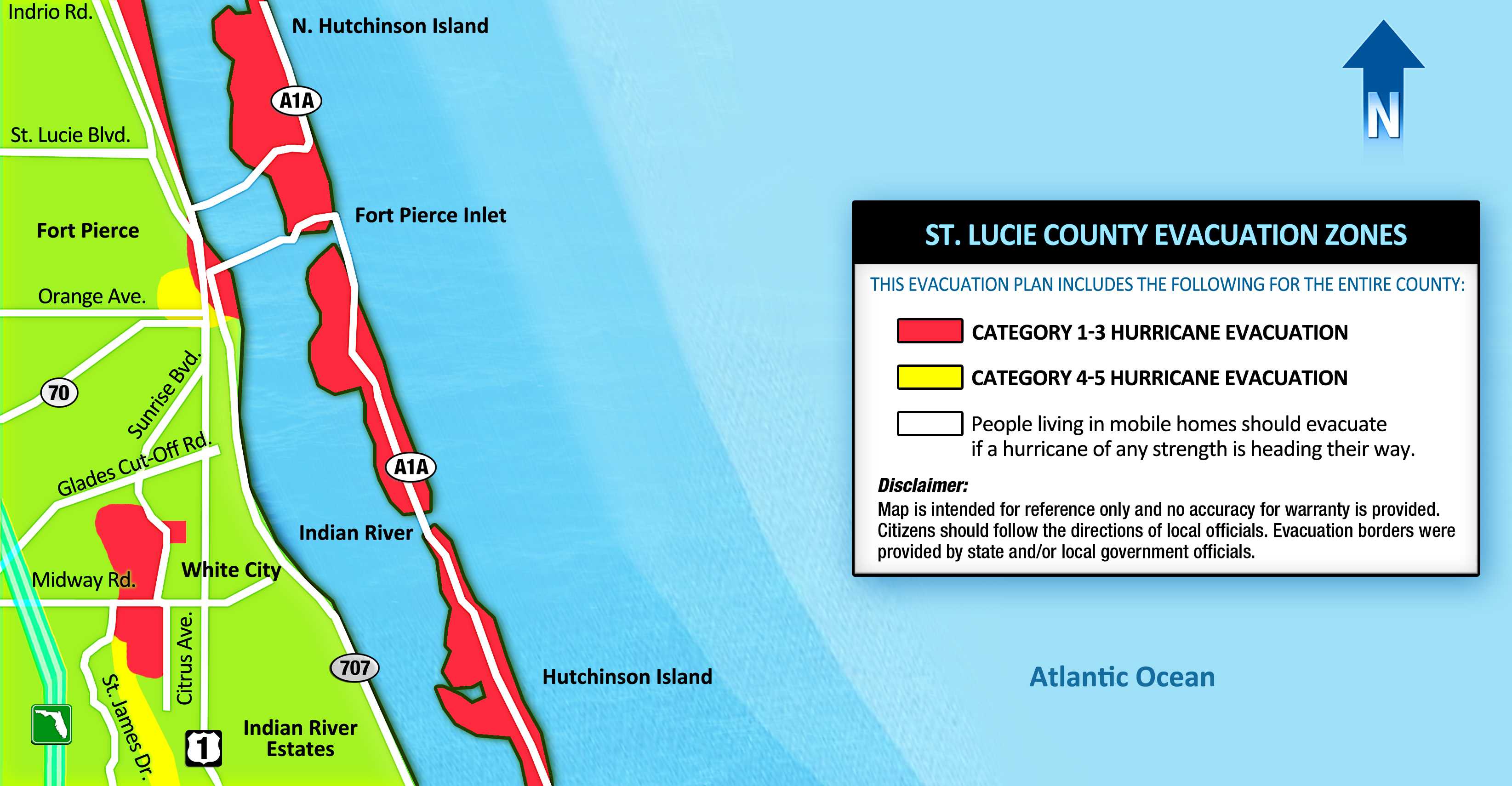 Evacuation Maps For Treasure Coast