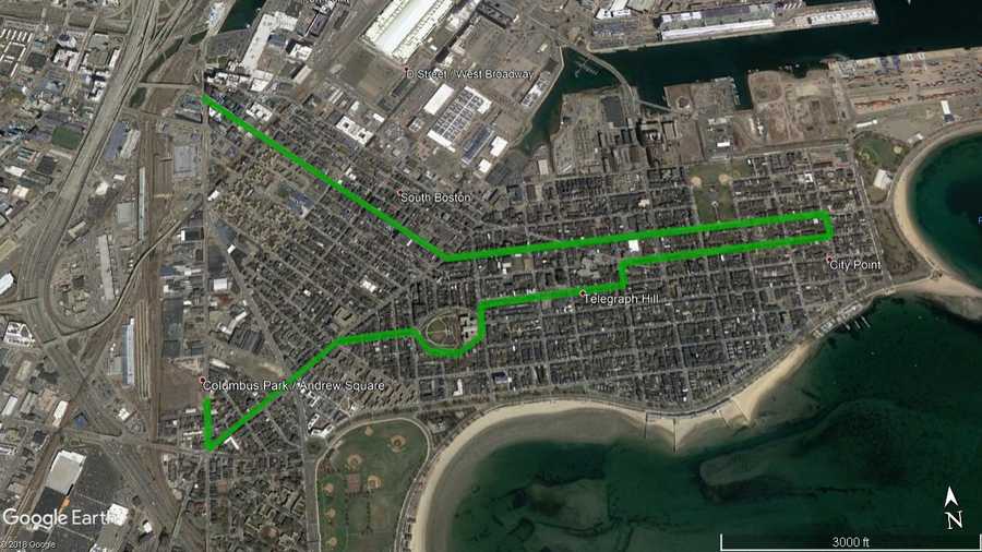 boston saint patricks day parade route