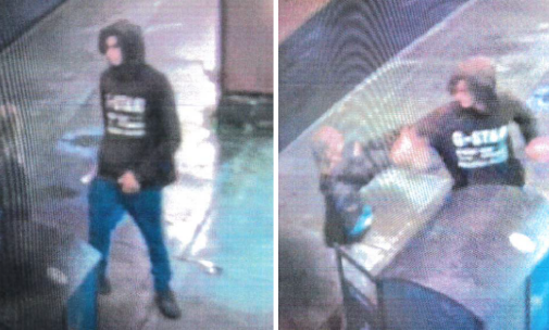 Surveillance images show Lavadus Williams, wearing a black hoodie, stabbing Aaron Colburn to death in Brattleboro on June 20.