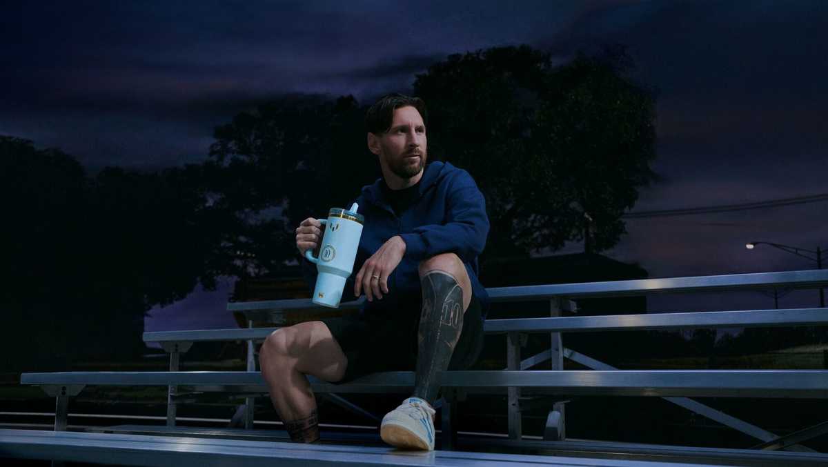 Lionel Messi, Stanley Launch Global Striker Blue Drinkware Collection