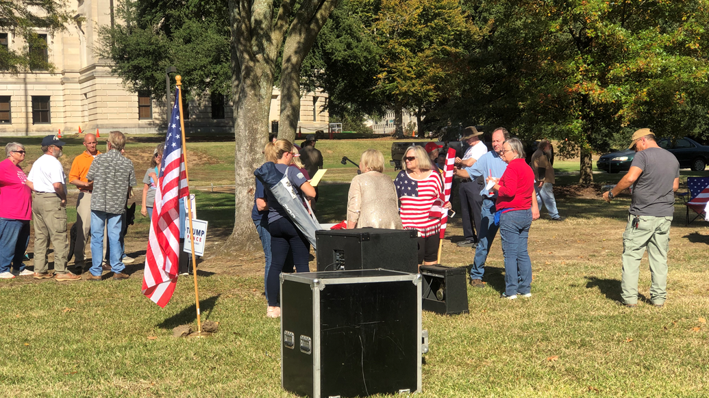 Pro-Trump rally held outside state Capitol building