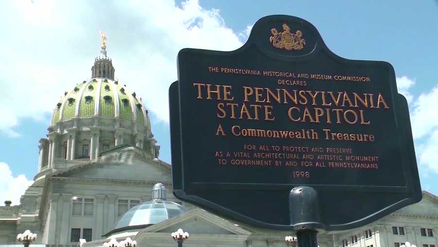 The state Capitol in Harrisburg, Pa.