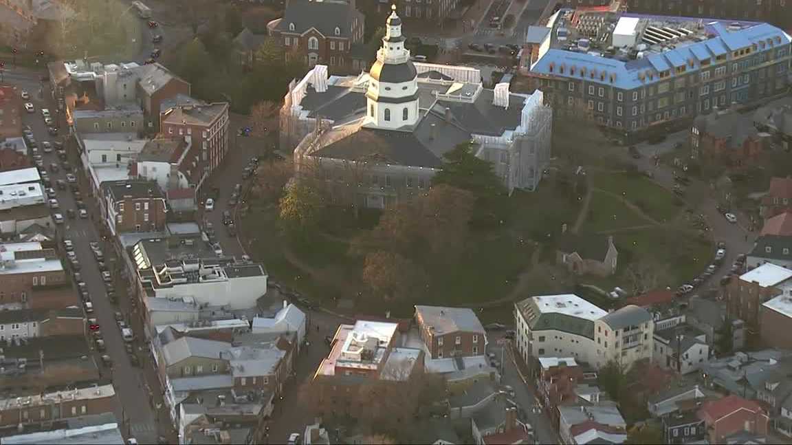 Officers conduct security investigation at Maryland State House