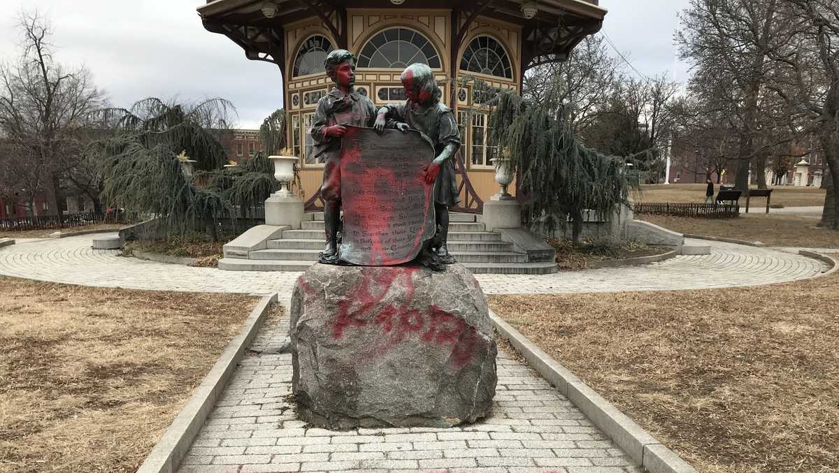 Star-Spangled Banner children's statue defaced in Patterson Park
