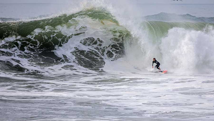 Santiago Hart surfing Santa Cruz Thursday