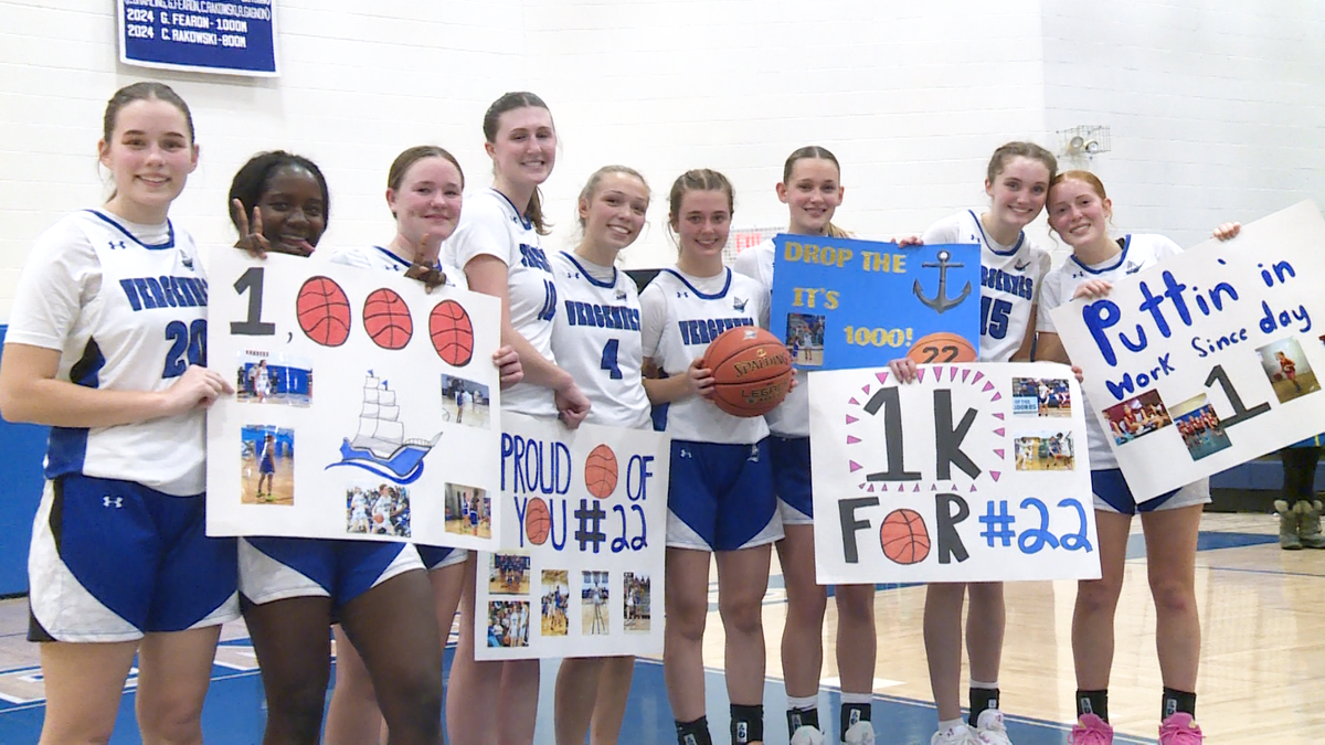Vergennes High School's Ashtin Stearns exceeds 1,000 career points in girls' basketball
