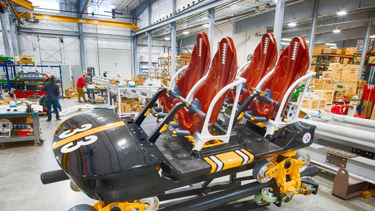 Kennywood reveals record-breaking Steelers' themed roller 