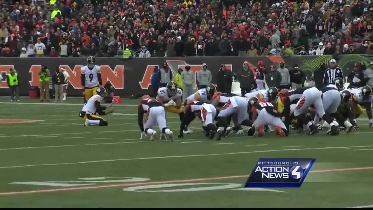 Boswell's 6 field goals lead Steelers over Bengals 24-20