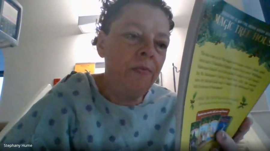 Stephany Hume is the type of teacher we all wish we'd had in elementary school. When the English language arts teacher of 20 years went to the hospital for an unexpected hernia surgery, she still made sure to read to her students at Sewell Elementary from her hospital bed -- gown and all.