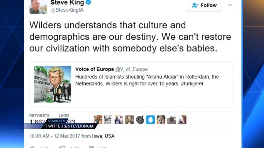 rep steve king under