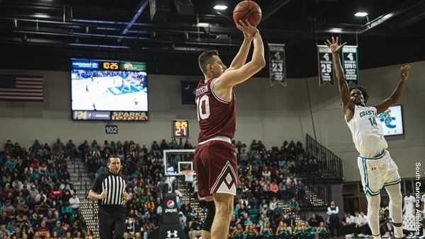 Erik Stevenson scored 12 points, but the Gamecocks were blown out in Conway 80-56 for their first loss to Coastal Carolina since 1993.