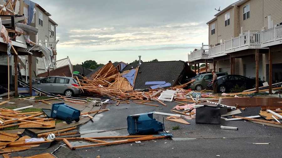 PHOTOS: Damage extensive after tornado touches down in Queen Anne's County