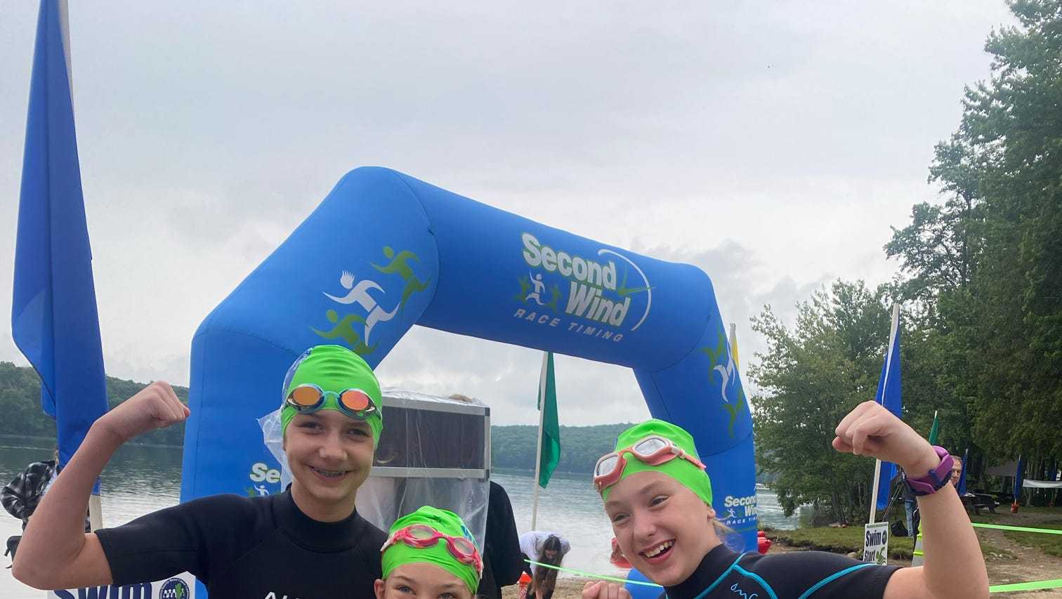 Trio overcomes challenges to complete endurance swim for breast cancer - Vimarsana News