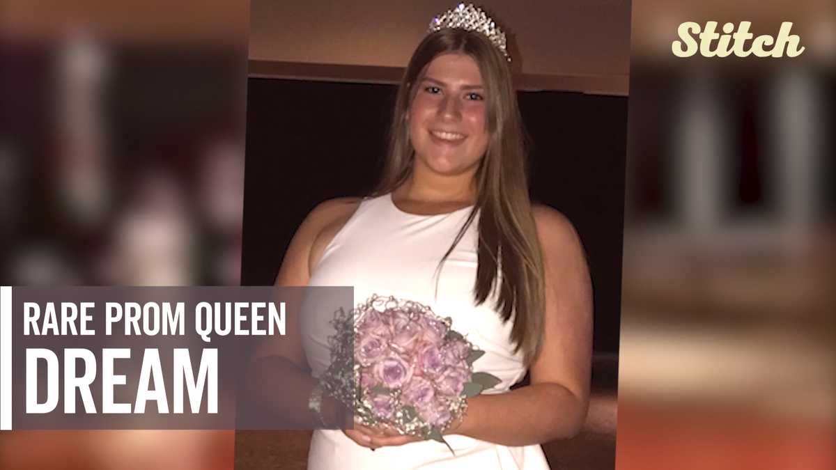 Rare prom queen achieves dream