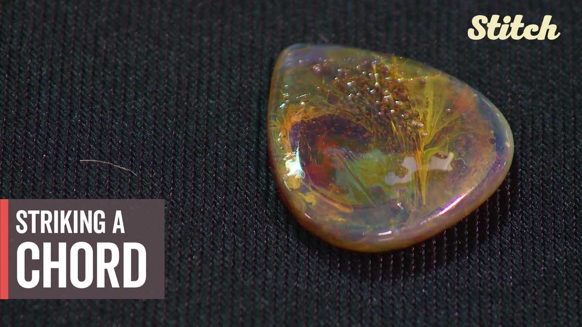 Unique craft brings eyecatching guitar slides, picks to musicians