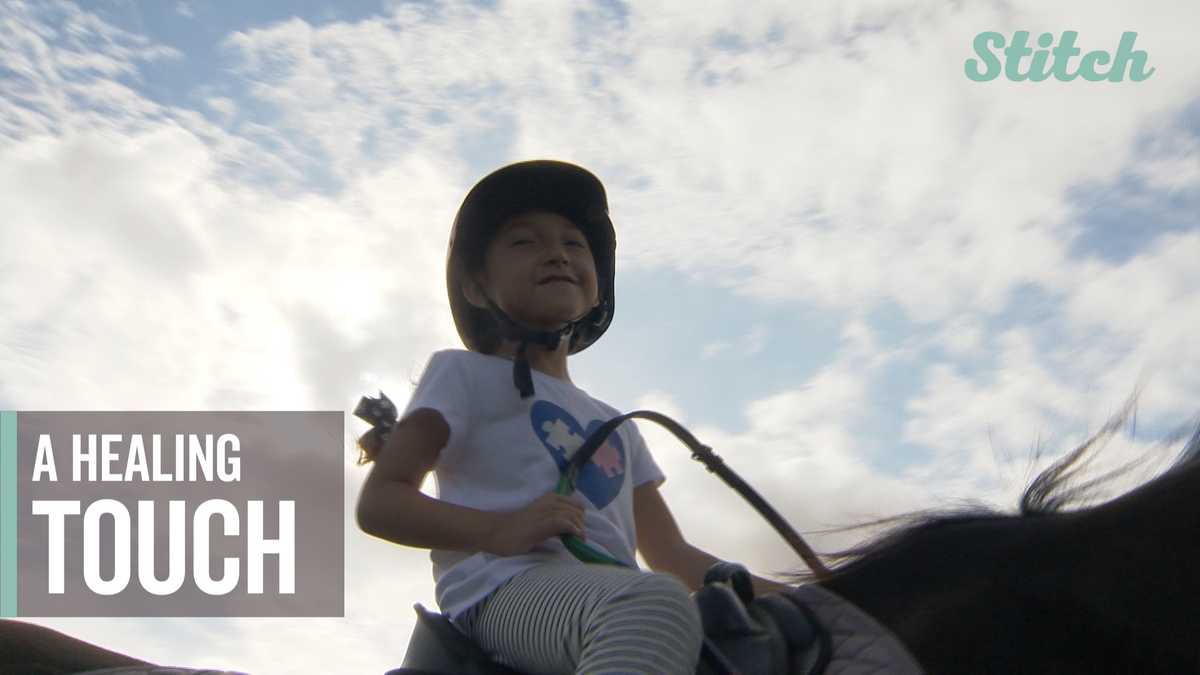 Equine therapy gives 'healing touch' to help kids physical, emotional obstacles