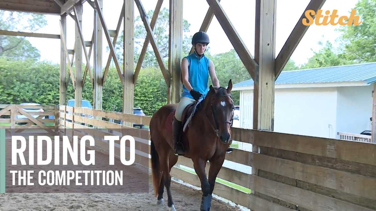 Horseback riding Special Olympic athlete taking talents to world games