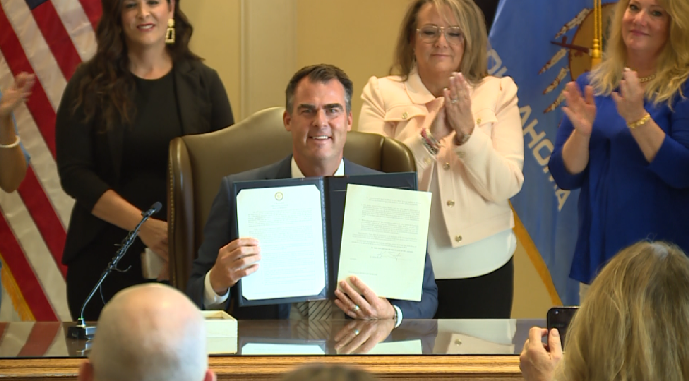 Oklahoma Gov. Kevin Stitt Signs 'Women's Bill Of Rights' Into Law