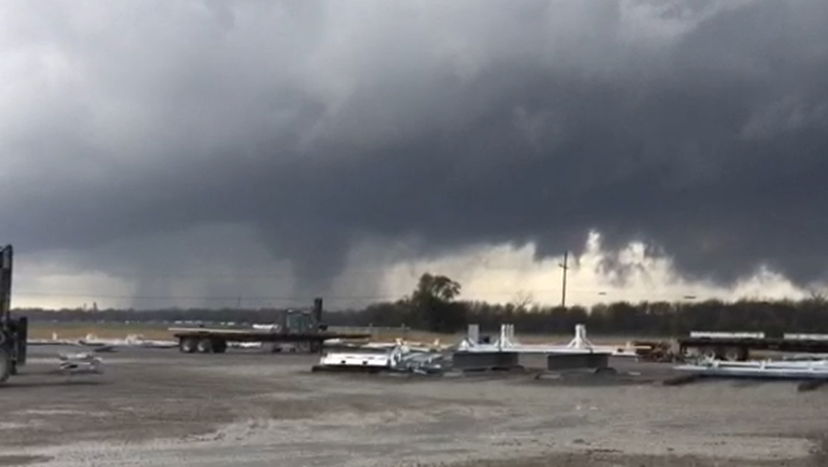 Two injured after possible tornado moves through Lemannville area