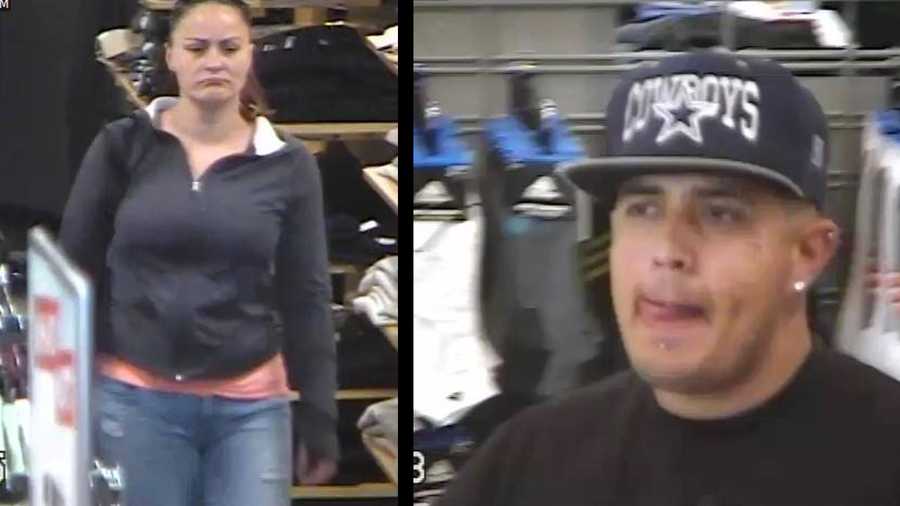 Investigators need help identifying these two people who are suspected of stealing from a business and driving a stolen vehicle, the Stockton Police Department said on Monday, June 5, 2017.