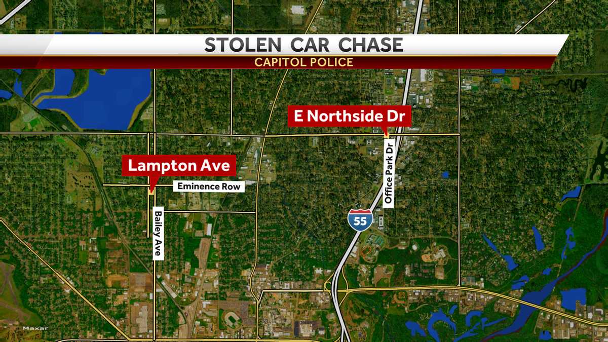 Stolen car chase ends in crash involving officer; suspect escapes on foot
