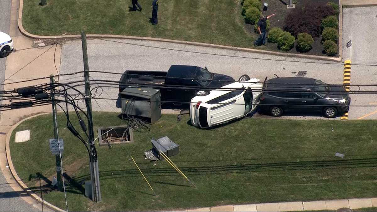 Car thief flips vehicle over, knocks out power to Rosedale neighborhood