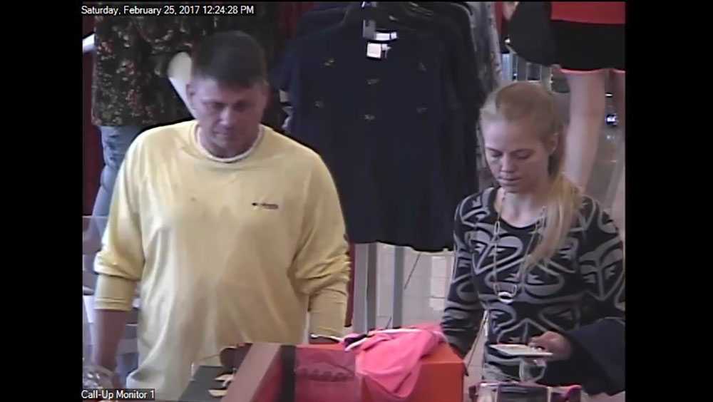 Woman, man sought after being caught on camera using stolen credit card ...
