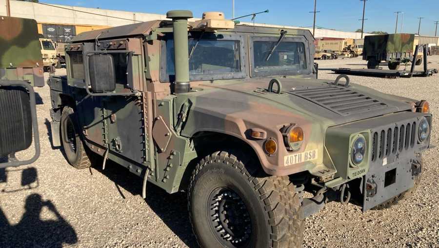 The Humvee that was stolen from the California National Guard