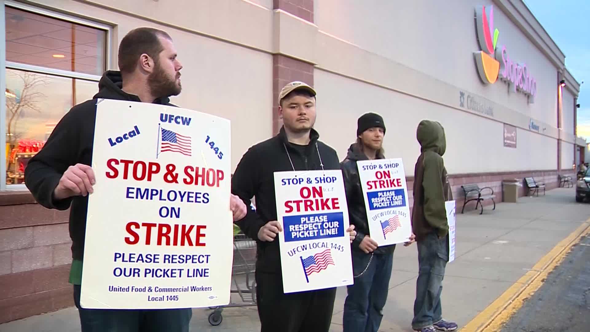 Thousands Of Stop And Shop Union Workers Go On Strike, Walk Off Job