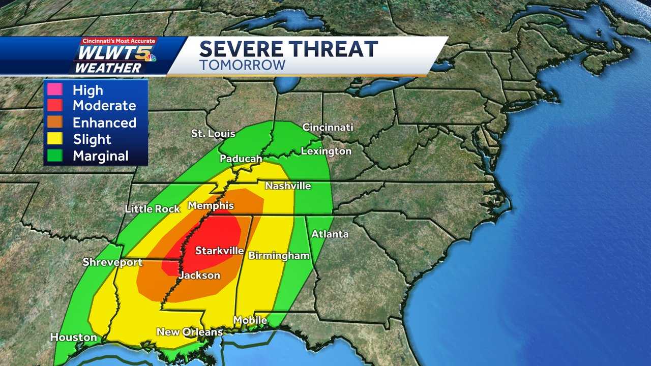 Cincinnati Weather: Rain, Chance For Gusty Winds To Bring Major Drop In ...