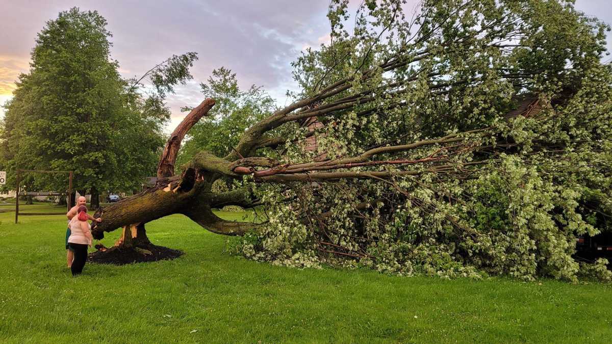 Damage Left Behind By Storms Reported Across Tri State Area