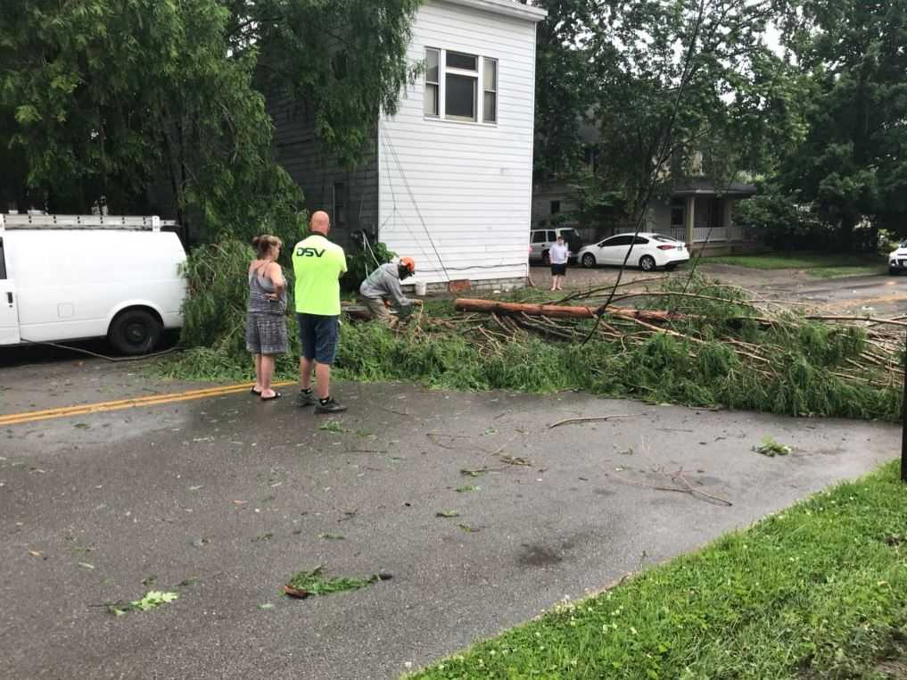 Neighbors Rush To Help As Severe Storms Bring Down Trees, Power Lines