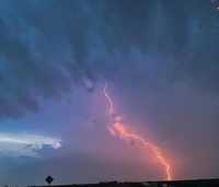 lightning during april storm