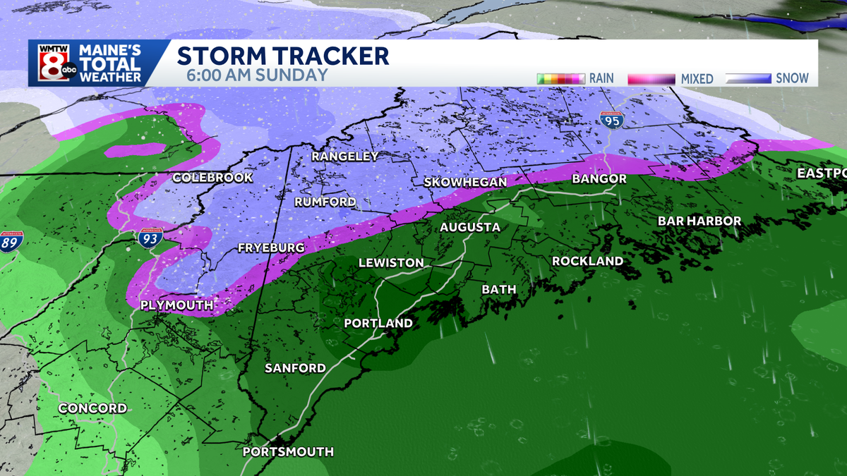 Snow, sleet, and rain to impact Maine this weekend