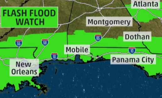 Flooding: Tropical Storm To Bring Heavy Rain To Northern Gulf Coast